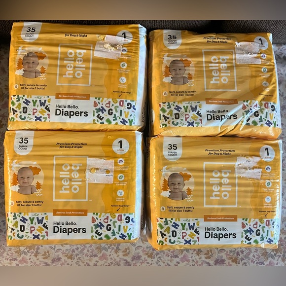 Hello Bello Other - 4 pack bundle (1 pack contains 35) Hello Bello diapers Purchased for $24.49 each